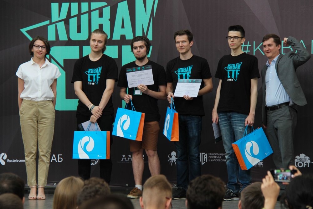 Студенты МИЭМ НИУ ВШЭ стали абсолютными победителями «KubanCTF — 2018» Иллюстрация к новости: Студенты МИЭМ НИУ ВШЭ стали абсолютными победителями «KubanCTF — 2018»